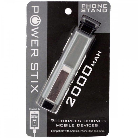 Power Stix 2000 mAh Power Bank with Phone Stand - Picture 2 of 2